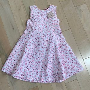 M. Ferrari Italy girls cotton floral vintage dress